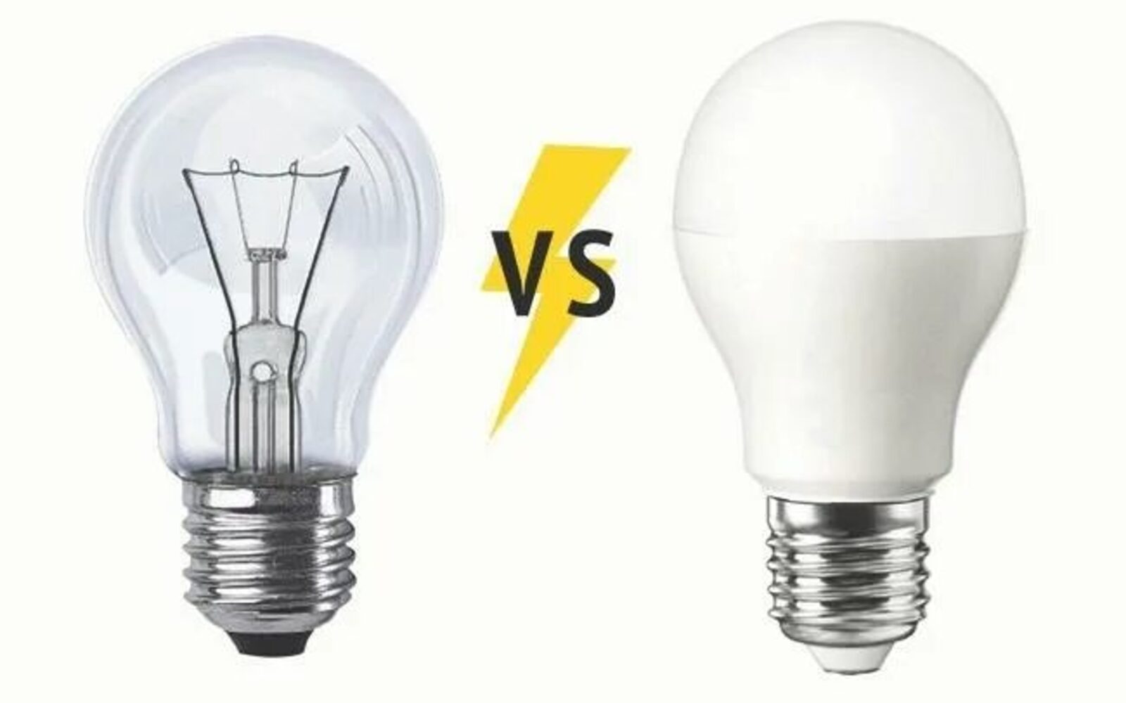Сравнение LED и лампы накаливания